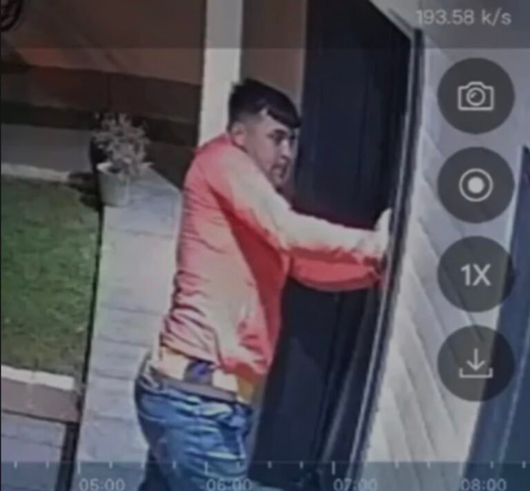 Cámaras de seguridad lo grabaron cuando entró a robar y terminó preso