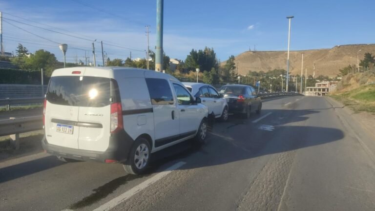 Choque múltiple sin lesionados en Avenida del Libertador