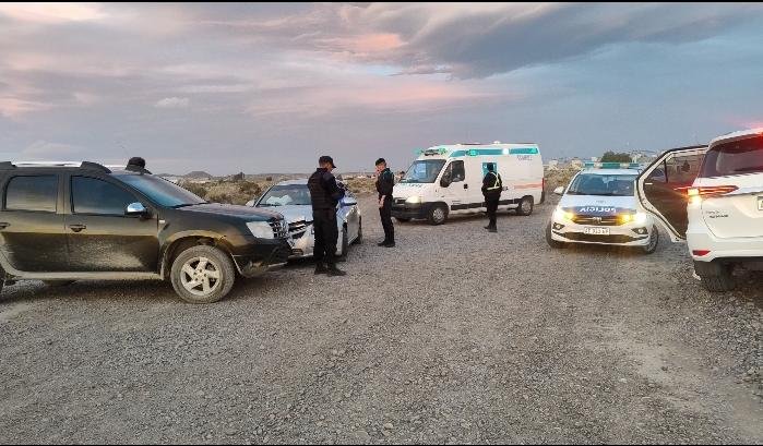 Fuerte choque en Km. 8 dejó a un hombre hospitalizado