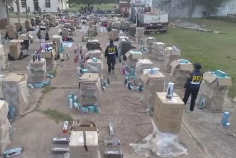 La PFA incautó mercadería de contrabando valuada en mil millones de pesos