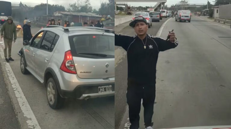 Vecinos cortaron la ruta y les cobraban “peaje” a los conductores: “No te vamos a dejar pasar”
