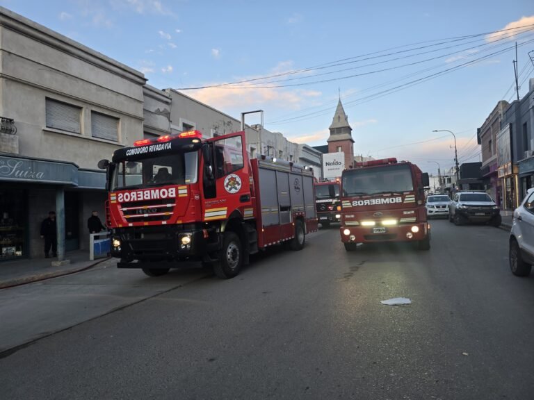 Tres dotaciones de Bomberos trabajaron en el incendio de un local céntrico