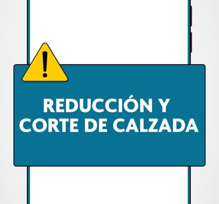 Reducción y corte de calzada en Ruta N°3 por tareas de alumbrado público