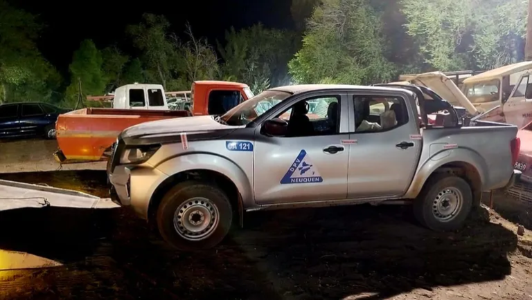 Un funcionario de Vialidad Provincial manejaba borracho en la camioneta del trabajo