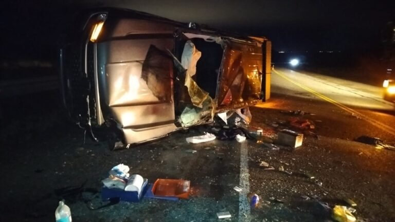 Vuelco en Ruta 3: un hombre fue hospitalizado tras un accidente cerca de Trelew