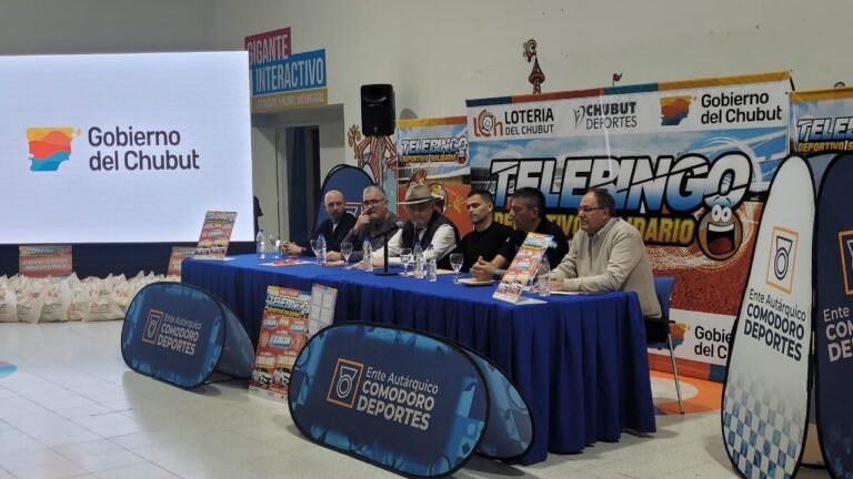 Presentaron el Telebingo Deportivo Solidario en Comodoro Rivadavia