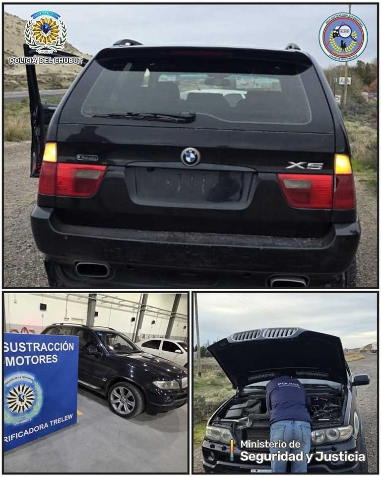 Encontraron en Trelew un auto que era buscado en Comodoro