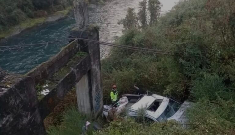 Tragedia en Chile: una niña argentina murió tras volcar una camioneta en un peligroso puente