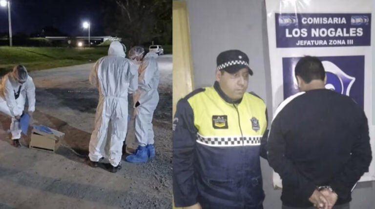 Ahorcó a su esposa y colgó el cuerpo en la reja de una escuela