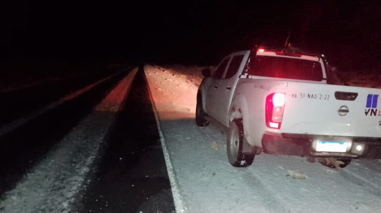 Precaución en rutas de Chubut por presencia de hielo y nieve