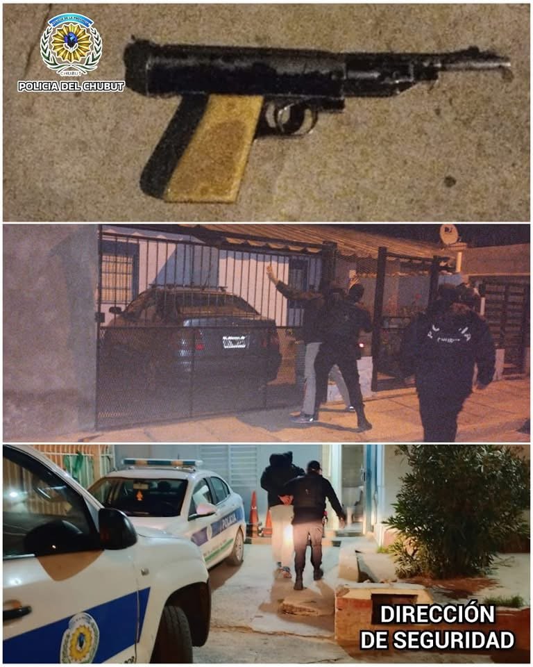 Tensión en la madrugada: discutía con otro hombre y lo amenazaba con un arma