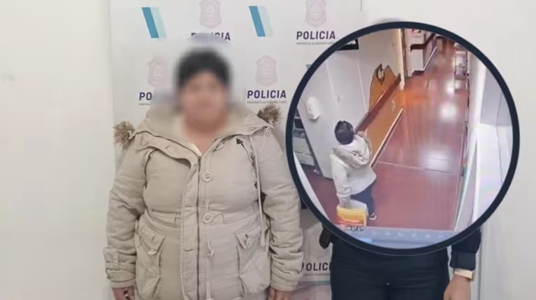 Fue a visitar a su nieta al hospital, le robó el celular a una enfermera y terminó detenida
