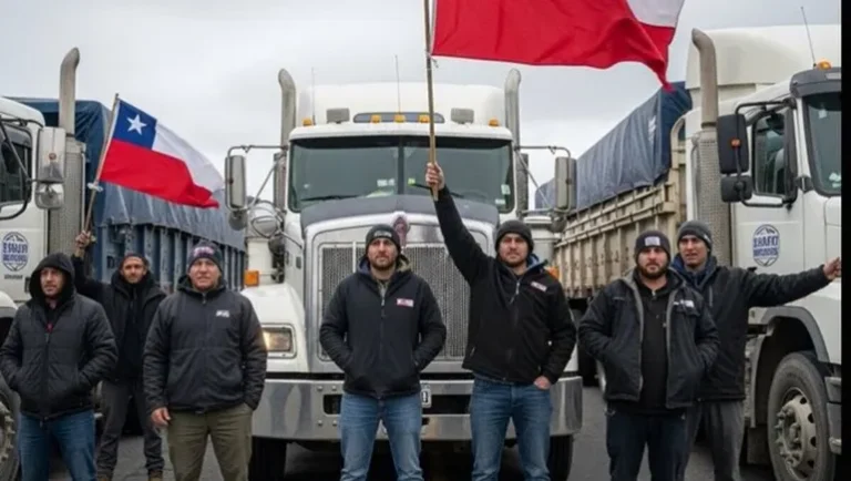 Camioneros de Chile podrían interrumpir el paso a Tierra del Fuego si se les cobra una tasa