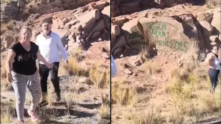 “No sabíamos que no se podía”: la insólita reacción de dos turistas que vandalizaron un dique
