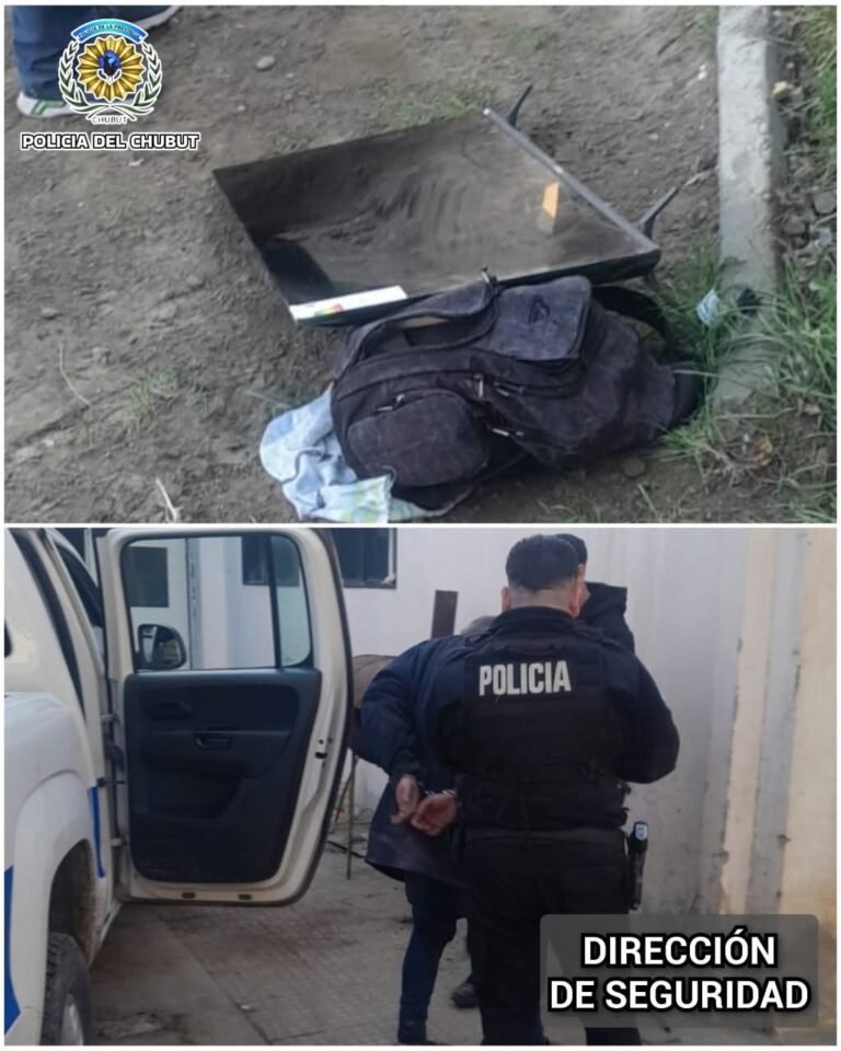 Vecinos atraparon a un ladrón que intentó robar un televisor y una mochila de una casa