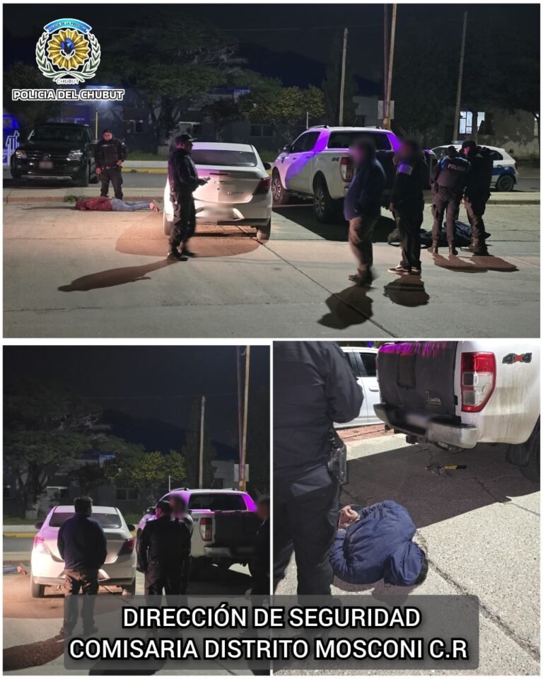 Robo frustrado: la policía detuvo a dos hombres mientras sustraían una rueda de auxilio