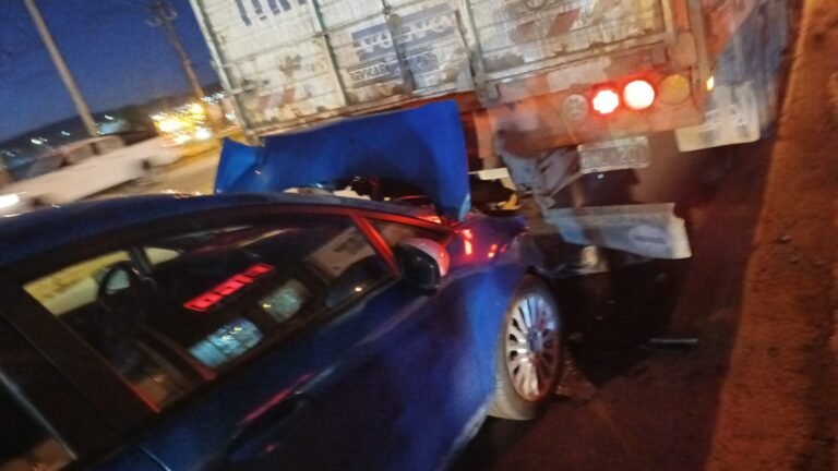 Un automóvil impactó contra la parte trasera de un camión