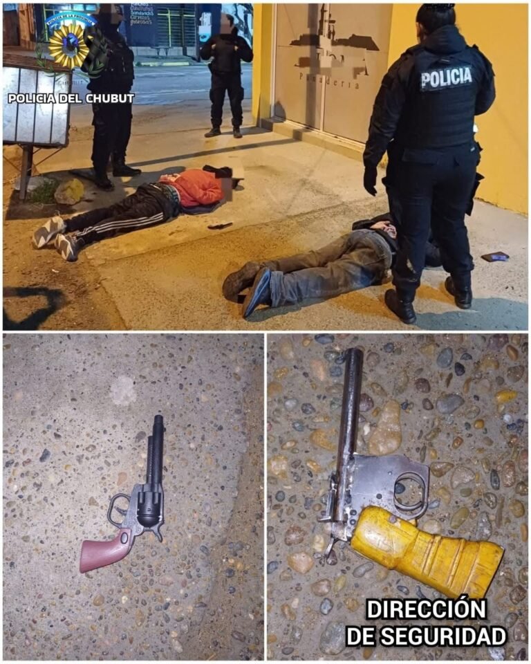 Tres menores escapaban de la policía y arrojaron un arma durante la huida