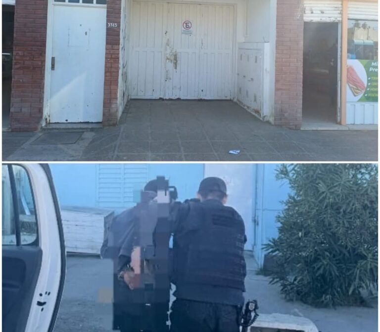 Intentó abrir un garage con un caño metálico y fue sorprendido por la Policía