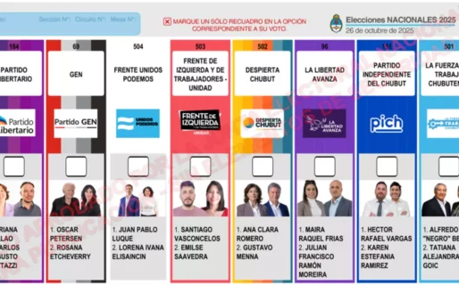 Elecciones 2025: Chubut ya tiene el padrón definitivo y la boleta única aprobada