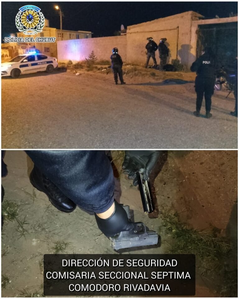 Intentaron escapar al ver a la policía y descubrieron que uno de ellos tenía un arma de fuego