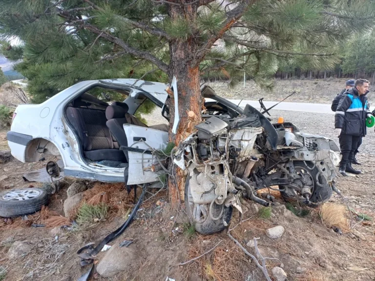 Un auto despistó y terminó incrustado en un pino: tres jóvenes en grave estado