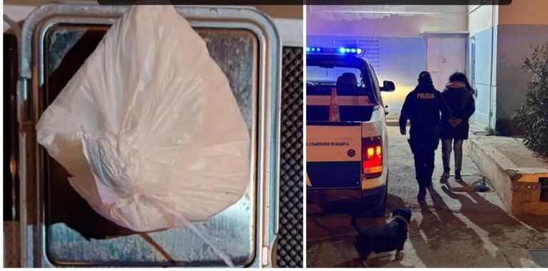 Cumplía prisión domiciliaria y la sorprendieron con cocaína