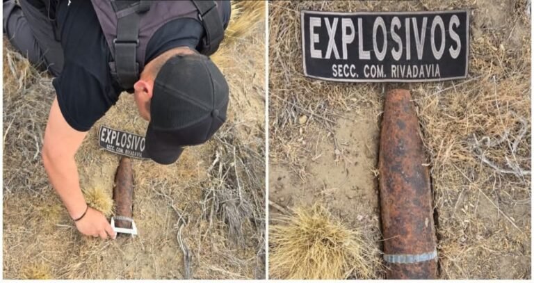 Hallan un proyectil de artillería cerca de la escombrera municipal
