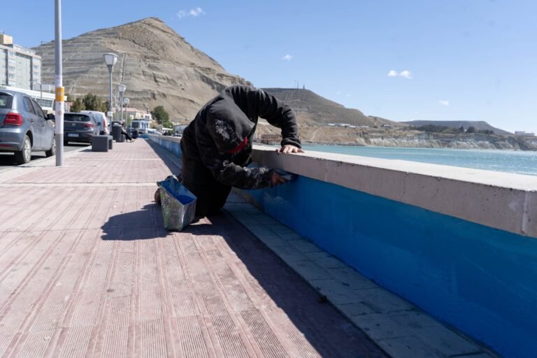 Continúan los trabajos de acondicionamiento en las costas de Comodoro