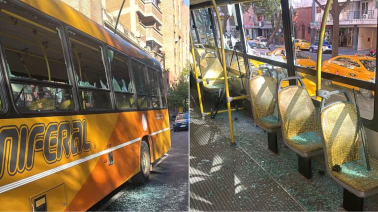 Violencia extrema: un chofer se negó a recibir efectivo y el pasajero destrozó el colectivo