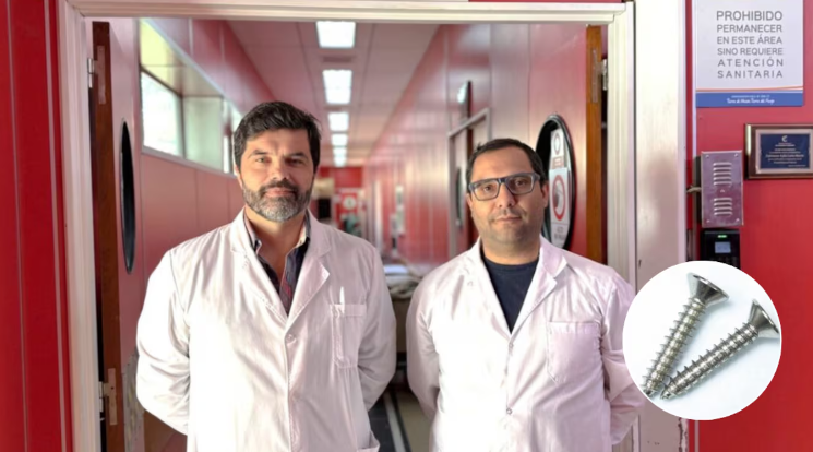 Un nene aspiró un tornillo y tuvo que ser operado de urgencia a milímetros del corazón