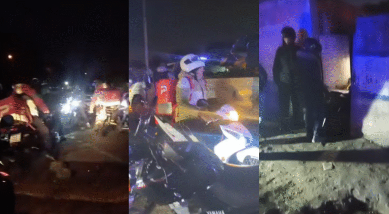 Le robaron la moto a un repartidor y sus compañeros de trabajo la recuperaron en caravana