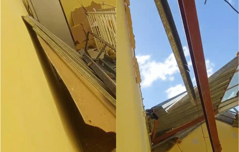 Se le voló el techo del departamento y quedó en la calle con su hija: “No tenemos donde ir”