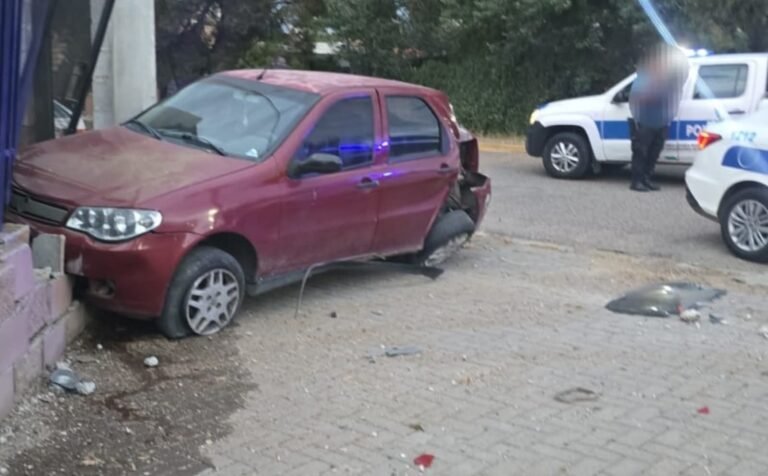 Sustrajo el auto a una familia amiga, impactó contra una vivienda y dio positivo de alcoholemia