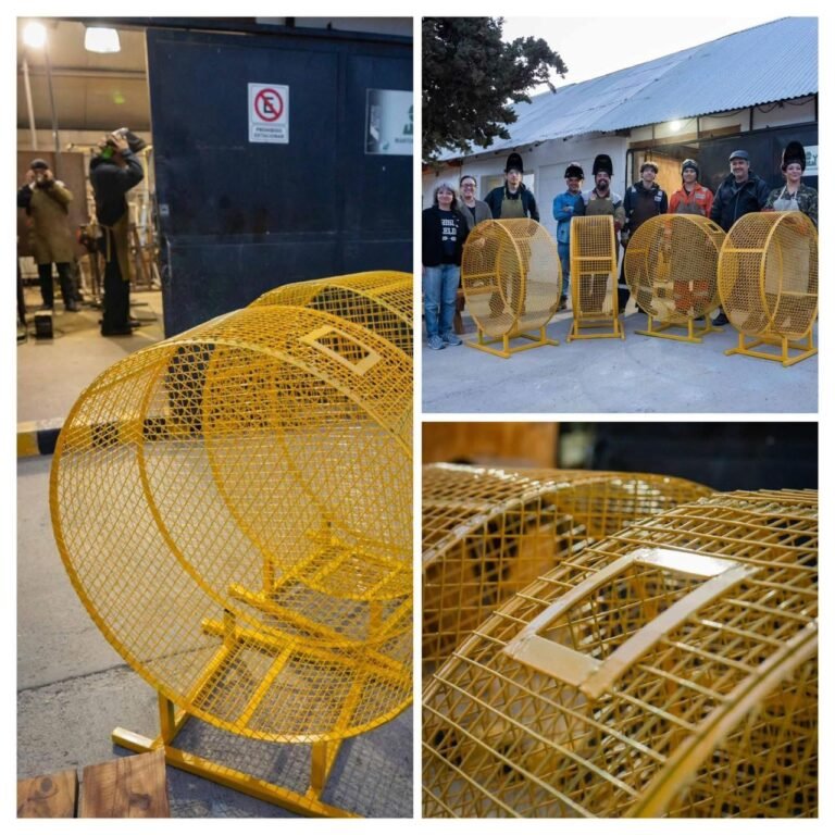 Alumnos de Herrería del IFP Nº652 entregaron canastos solidarios al Club de Leones