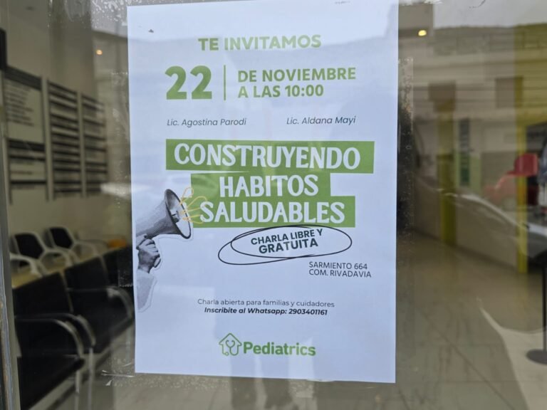 Este sábado dictarán una charla abierta sobre hábitos saludables para toda la familia