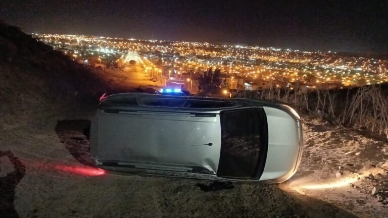 Manejaba alcoholizado y volcó en el barrio Moure: el test de alcoholemia dio 1,44 g/L