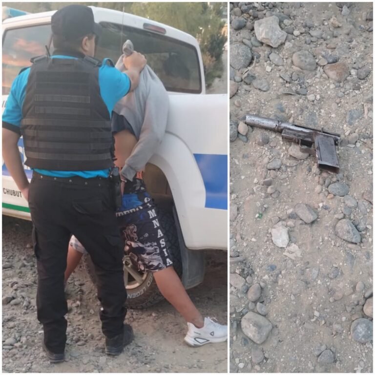 Huyeron de un control pero al alcanzarlos le encontraron un arma