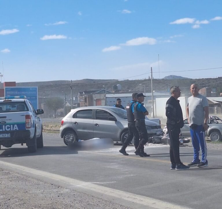 Falleció un motociclista al impactar con un vehículo