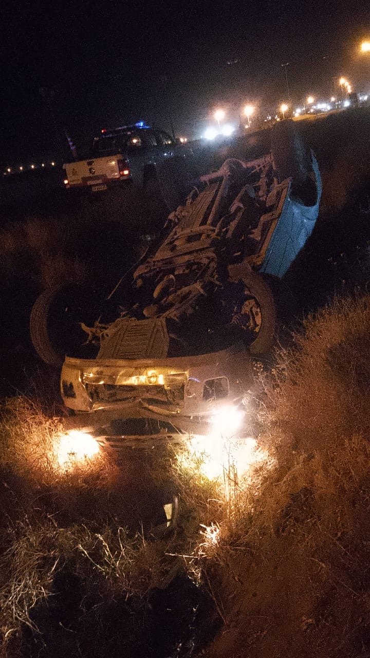 Circulaba alcoholizado, provocó un choque y volcó: terminó internado por lesiones