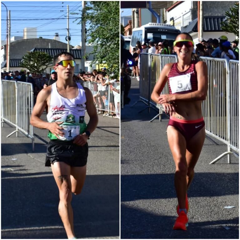 Joaquín Arbe y Florencia Borelli fueron los ganadores de la Corrida de Crónica