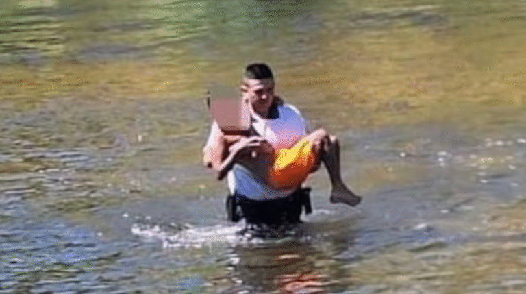 Dramático rescate: un policía le salvó la vida a un nene de 11 años que se ahogaba en un río