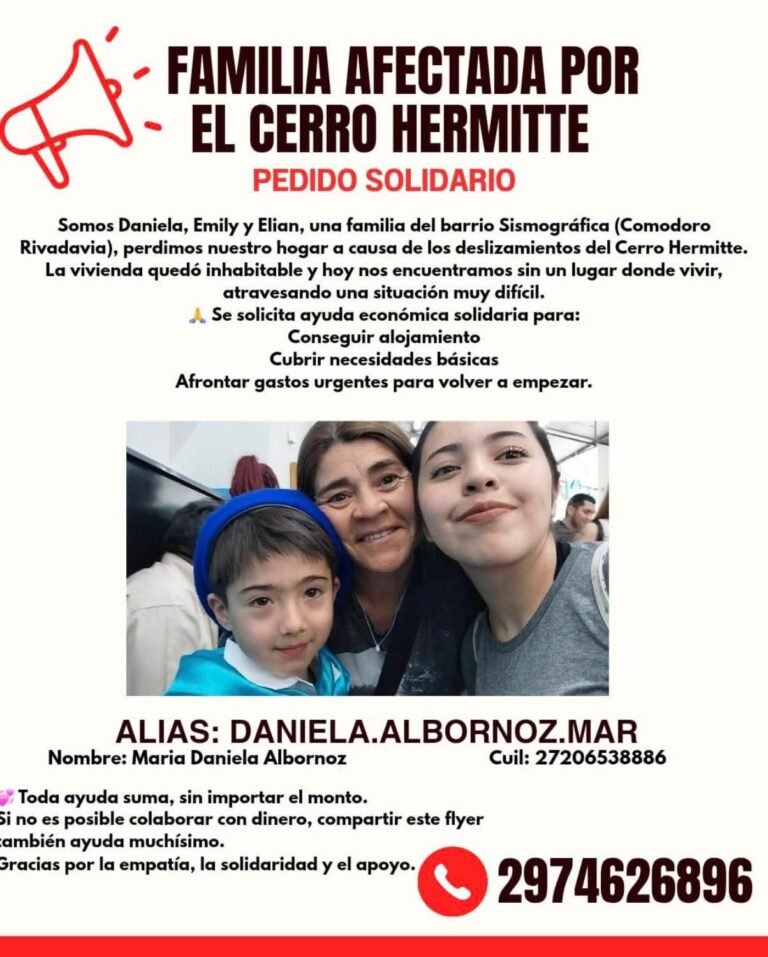 “Perdimos nuestro hogar y no tenemos donde ir”: El desesperado pedido de una familia evacuada