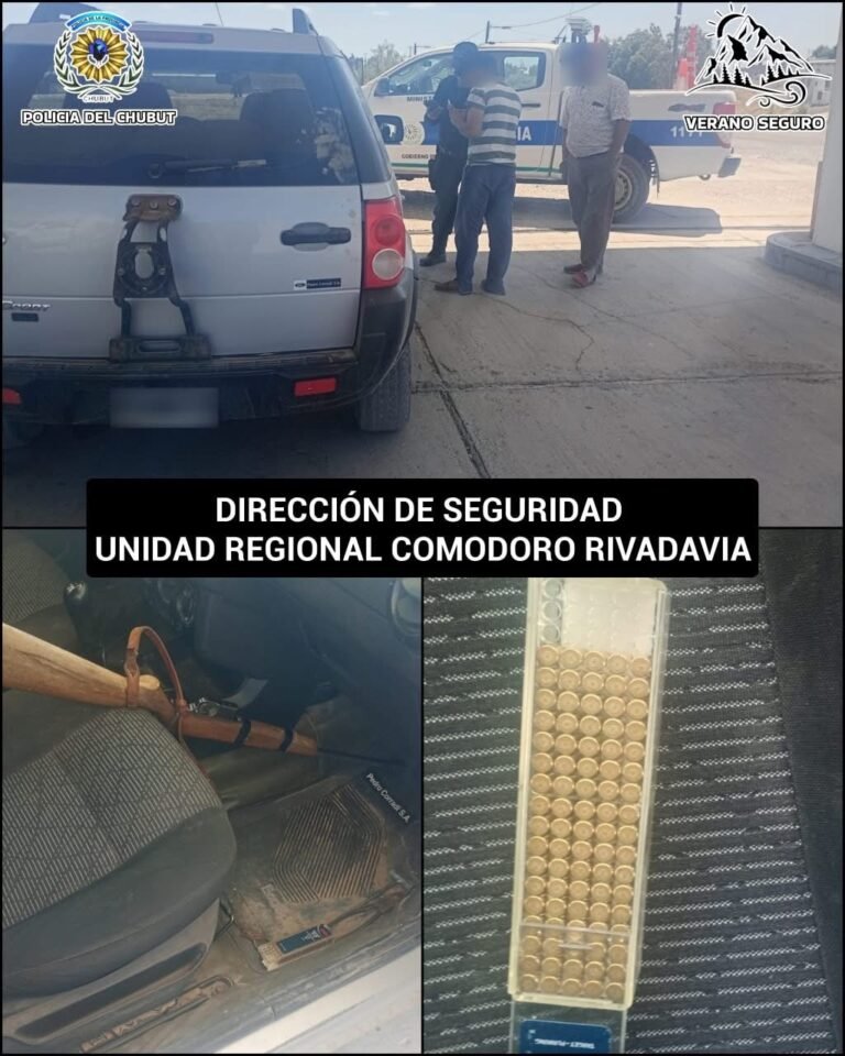 Llevaban un arma de fuego sin documentación y fueron demorados en un control