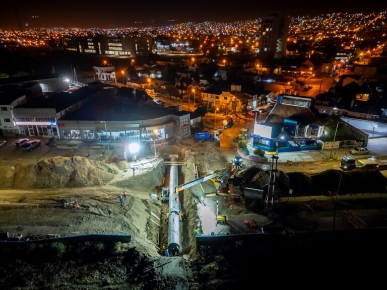 Ruta 3: Finalizarán el nuevo pluvial en 15 días con turnos de 24 horas