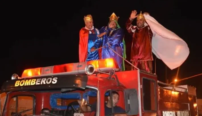 Reyes Magos y Bomberos realizarán una recorrida solidaria por barrios de la ciudad