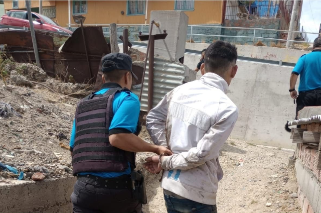 Sustrajeron una mochila de baño y fueron detenidos en plena fuga