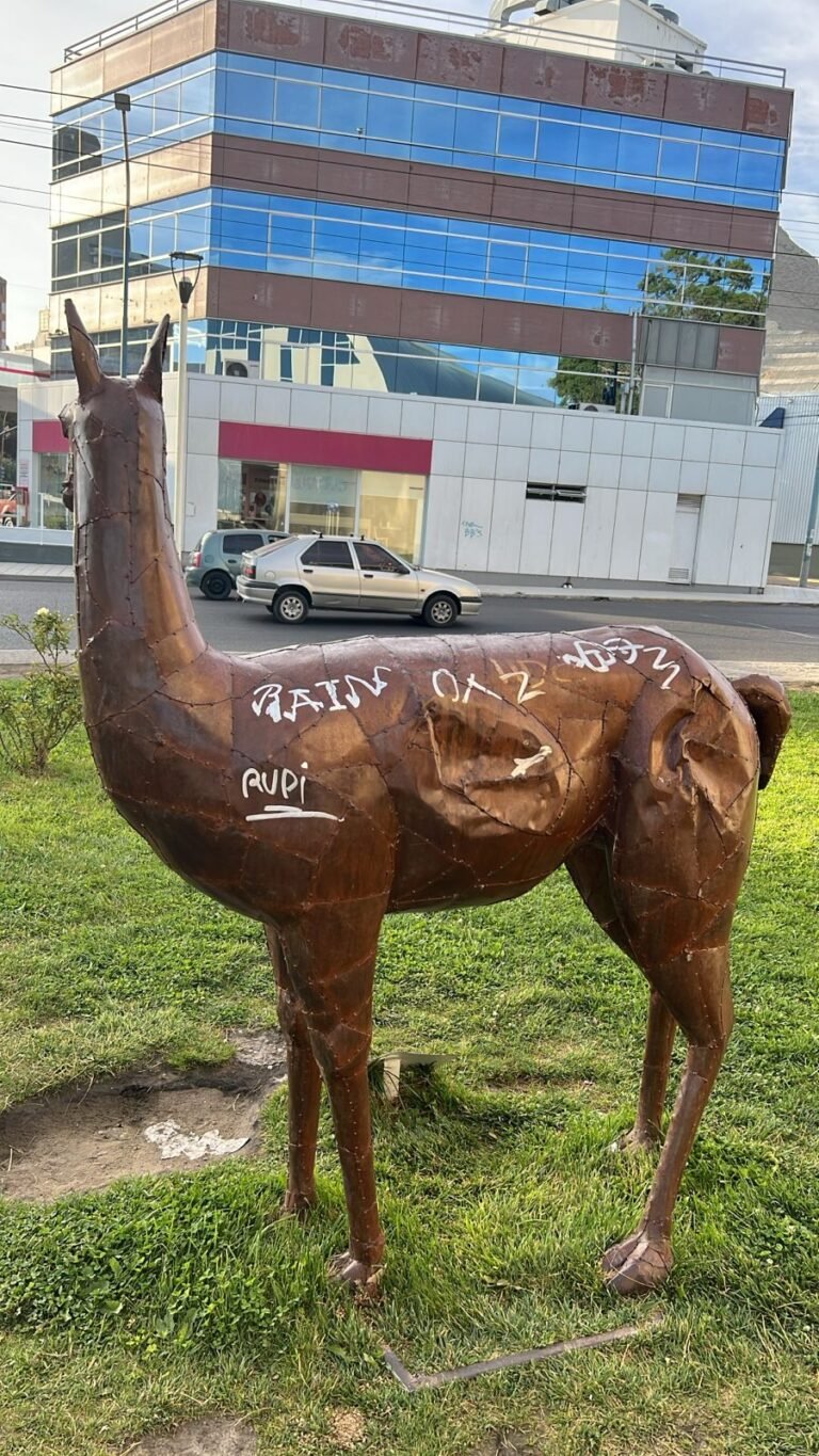 Repudian actos de vandalismo contra las esculturas de fauna en la costa de Comodoro