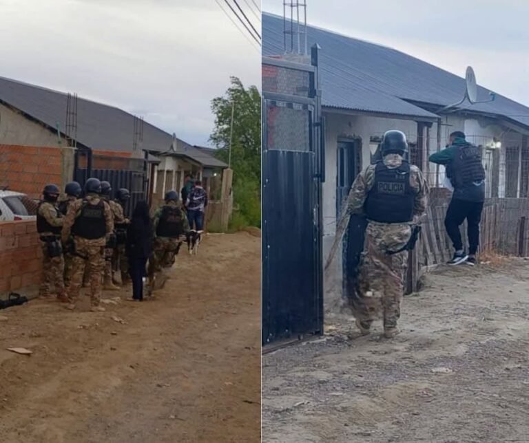 Tensión en Caleta Olivia: una mujer se atrincheró con su hija en una vivienda usurpada