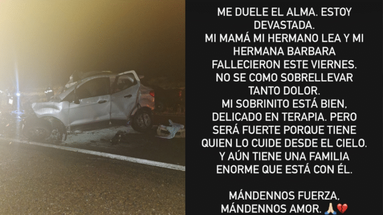 Dolor y desesperación: busca ayuda para volver desde Europa tras perder a su familia en el fatal choque de Ruta 3